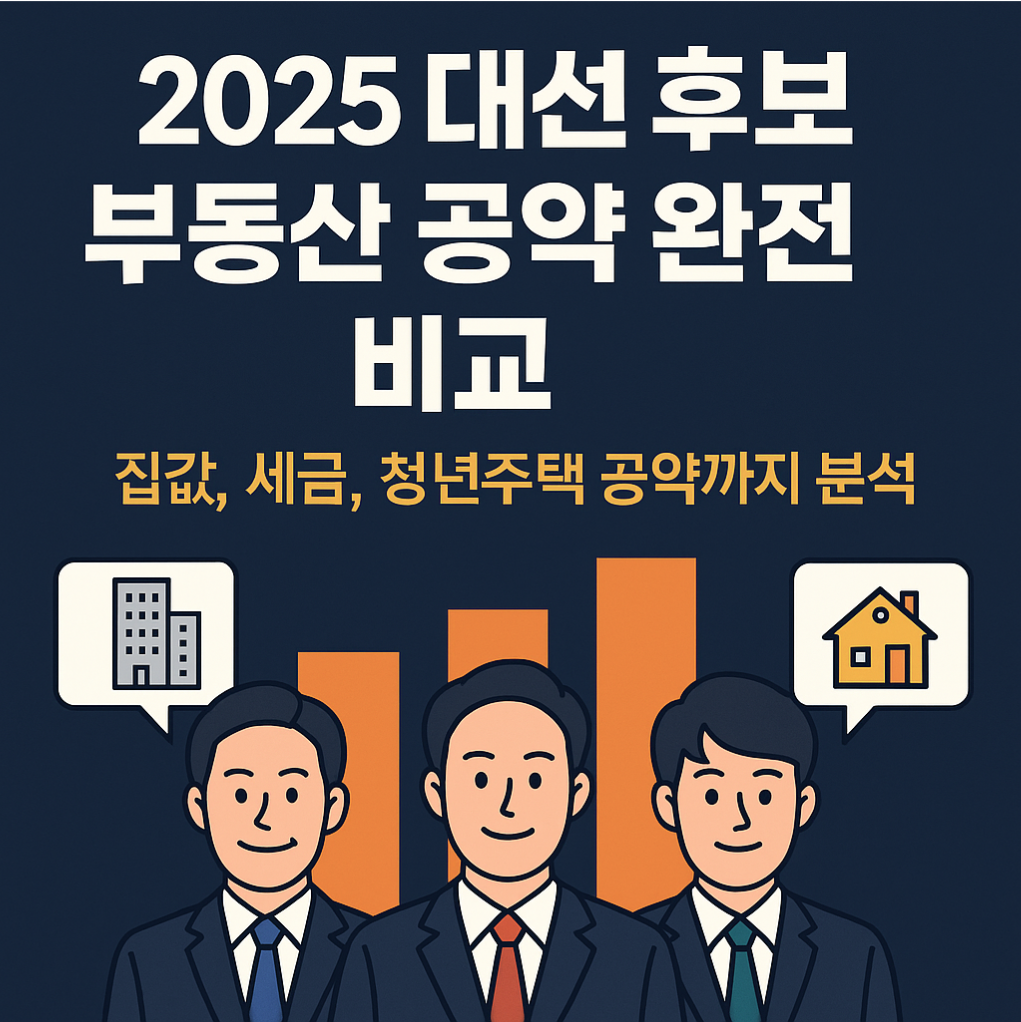 2025 대선 후보 부동산 공약 비교